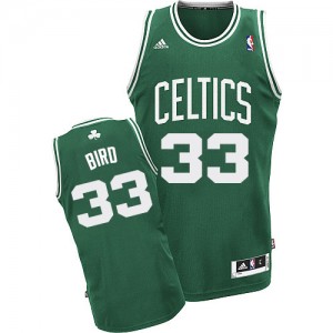 Maillot Swingman Boston Celtics NBA Road Vert (No Blanc) - #33 Larry Bird - Homme