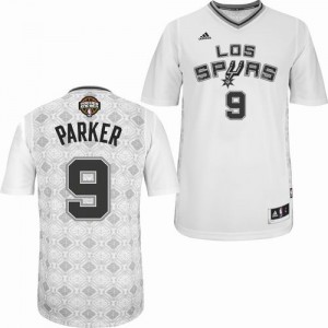Maillot NBA Authentic Tony Parker #9 San Antonio Spurs New Latin Nights Blanc - Homme