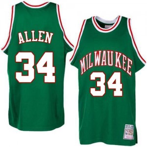 Maillot NBA Swingman Ray Allen #34 Milwaukee Bucks Throwback Vert - Homme