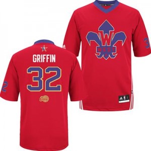 Maillot NBA Authentic Blake Griffin #32 Los Angeles Clippers 2014 All Star Rouge - Homme