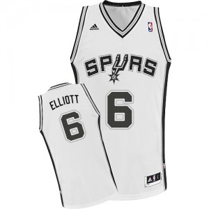 Maillot Swingman San Antonio Spurs NBA Home Blanc - #6 Sean Elliott - Homme