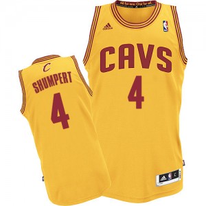 Cleveland Cavaliers #4 Adidas Alternate Or Authentic Maillot d'équipe de NBA pas cher en ligne - Iman Shumpert pour Homme