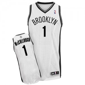 Maillot NBA Authentic Chris McCullough #1 Brooklyn Nets Home Blanc - Homme
