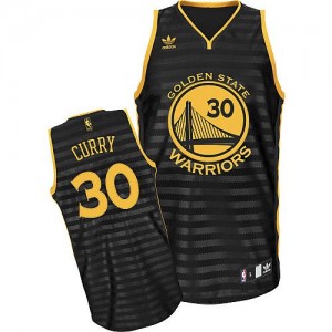 Maillot NBA Gris noir Stephen Curry #30 Golden State Warriors Groove Swingman Homme Adidas