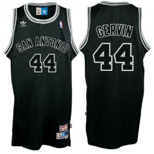 Maillot Adidas Noir Shadow Throwback Authentic San Antonio Spurs - George Gervin #44 - Homme