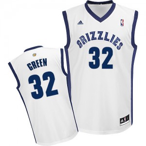 Maillot Adidas Blanc Home Swingman Memphis Grizzlies - Jeff Green #32 - Homme