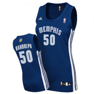 Memphis Grizzlies Zach Randolph #50 Road Authentic Maillot d'équipe de NBA - Bleu marin pour Femme