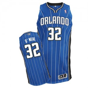 Orlando Magic #32 Adidas Road Bleu royal Authentic Maillot d'équipe de NBA magasin d'usine - Shaquille O'Neal pour Enfants