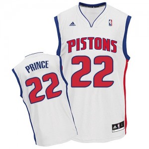 Maillot Adidas Blanc Home Swingman Detroit Pistons - Tayshaun Prince #22 - Homme