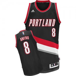 Portland Trail Blazers Al-Farouq Aminu #8 Road Swingman Maillot d'équipe de NBA - Noir pour Homme