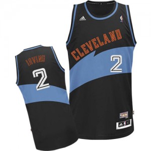 Maillot Authentic Cleveland Cavaliers NBA ABA Hardwood Classic Noir - #2 Kyrie Irving - Homme
