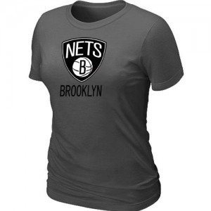 T-Shirt NBA Gris foncé Brooklyn Nets Big & Tall Femme