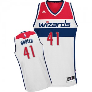 Maillot NBA Swingman Wes Unseld #41 Washington Wizards Home Blanc - Homme