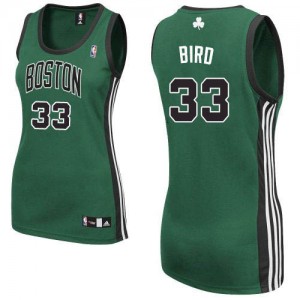 Boston Celtics #33 Adidas Alternate Vert (No. noir) Authentic Maillot d'équipe de NBA magasin d'usine - Larry Bird pour Femme