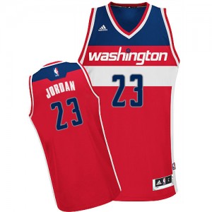 Washington Wizards Michael Jordan #23 Road Swingman Maillot d'équipe de NBA - Rouge pour Homme