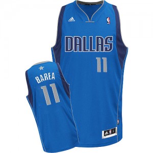 Maillot NBA Dallas Mavericks #11 Jose Barea Bleu royal Adidas Swingman Road - Enfants