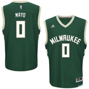 Milwaukee Bucks O.J. Mayo #0 Road Swingman Maillot d'équipe de NBA - Vert pour Homme