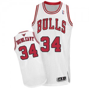 Maillot Authentic Chicago Bulls NBA Home Blanc - #34 Mike Dunleavy - Homme