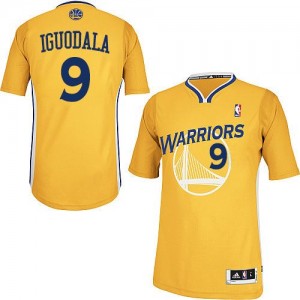 Maillot Adidas Or Alternate Authentic Golden State Warriors - Andre Iguodala #9 - Homme
