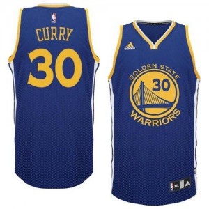 Golden State Warriors Stephen Curry #30 Resonate Fashion Swingman Maillot d'équipe de NBA - Bleu pour Homme