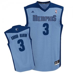 Maillot NBA Bleu clair Shareef Abdur-Rahim #3 Memphis Grizzlies Alternate Swingman Homme Adidas