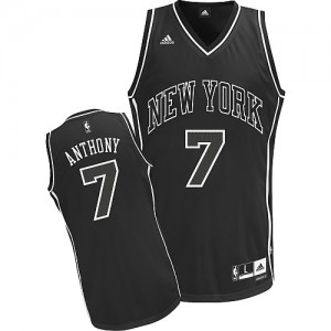 Maillot Adidas Noir Shadow Swingman New York Knicks - Carmelo Anthony #7 - Homme