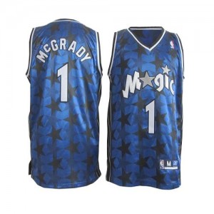 Maillot NBA Bleu royal Tracy Mcgrady #1 Orlando Magic All Star Swingman Homme Adidas