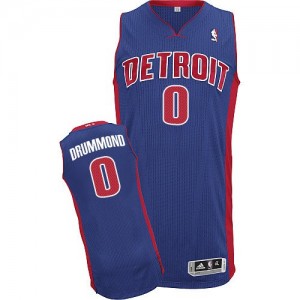 Detroit Pistons Andre Drummond #0 Road Authentic Maillot d'équipe de NBA - Bleu royal pour Homme