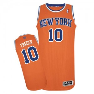 Maillot Adidas Orange Alternate Authentic New York Knicks - Walt Frazier #10 - Homme
