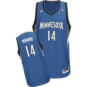 Maillot Swingman Minnesota Timberwolves NBA Road Slate Blue - #14 Nikola Pekovic - Homme
