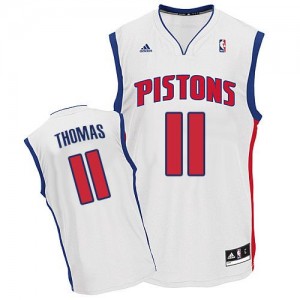 Maillot Swingman Detroit Pistons NBA Home Blanc - #11 Isiah Thomas - Homme