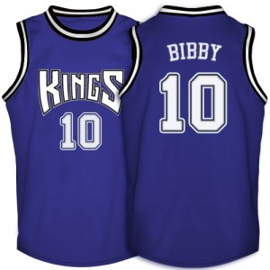 Maillot Authentic Sacramento Kings NBA Throwback Violet - #10 Mike Bibby - Homme