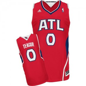 Maillot NBA Swingman Jeff Teague #0 Atlanta Hawks Alternate Rouge - Homme