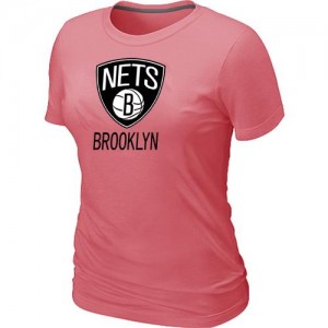 T-shirt principal de logo Brooklyn Nets NBA Big & Tall Rose - Femme