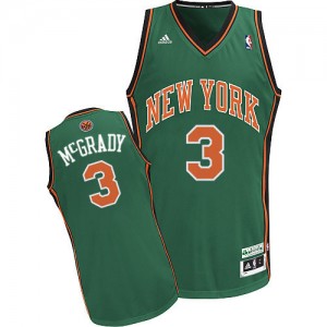 New York Knicks #3 Adidas Vert Swingman Maillot d'équipe de NBA Remise - Tracy McGrady pour Homme