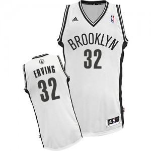 Maillot Adidas Blanc Home Swingman Brooklyn Nets - Julius Erving #32 - Homme