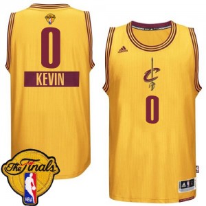 Maillot Adidas Or 2014-15 Christmas Day 2015 The Finals Patch Authentic Cleveland Cavaliers - Kevin Love #0 - Enfants
