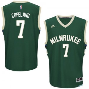 Maillot NBA Milwaukee Bucks #7 Chris Copeland Vert Adidas Swingman Road - Homme
