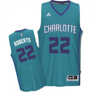 Maillot NBA Bleu clair Brian Roberts #22 Charlotte Hornets Road Authentic Homme Adidas