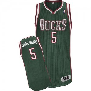 Maillot Authentic Milwaukee Bucks NBA Road Vert - #5 Michael Carter-Williams - Homme
