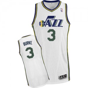 Utah Jazz #3 Adidas Home Blanc Authentic Maillot d'équipe de NBA Soldes discount - Trey Burke pour Homme