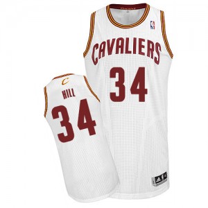 Maillot NBA Authentic Tyrone Hill #34 Cleveland Cavaliers Home Blanc - Homme