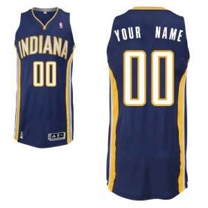 Maillot Adidas Bleu marin Road Indiana Pacers - Authentic Personnalisé - Homme