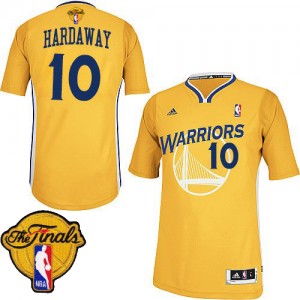 Golden State Warriors Tim Hardaway #10 Alternate 2015 The Finals Patch Swingman Maillot d'équipe de NBA - Or pour Homme