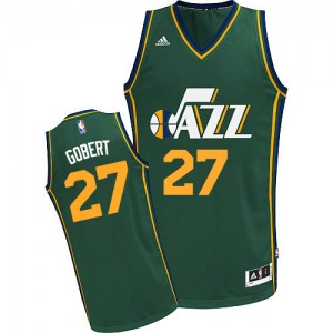 Maillot NBA Vert Rudy Gobert #27 Utah Jazz Alternate Swingman Homme Adidas