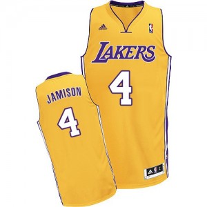 Maillot NBA Swingman Byron Scott #4 Los Angeles Lakers Home Or - Homme
