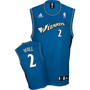 Maillot NBA Washington Wizards #2 John Wall Bleu Adidas Swingman - Homme