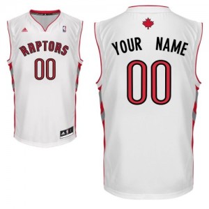 Toronto Raptors Personnalisé Adidas Home Blanc Maillot d'équipe de NBA en vente en ligne - Swingman pour Homme