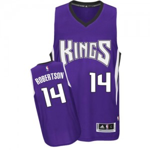 Sacramento Kings Oscar Robertson #14 Road Authentic Maillot d'équipe de NBA - Violet pour Homme