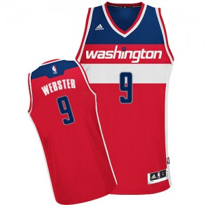 Maillot NBA Washington Wizards #9 Martell Webster Rouge Adidas Swingman Road - Homme